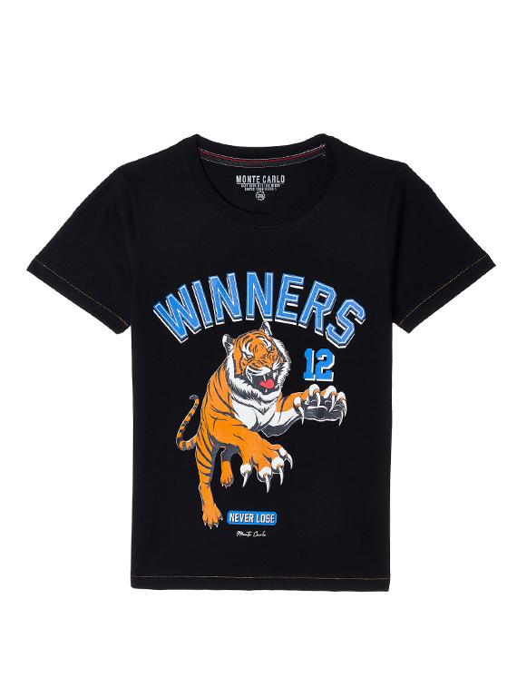 round neck printed t-shirt - 17952389 - Zoom Image - 1
