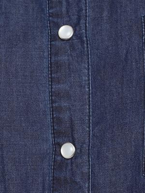 long sleeved denim shirt - 17954725 - Standard Image - 6
