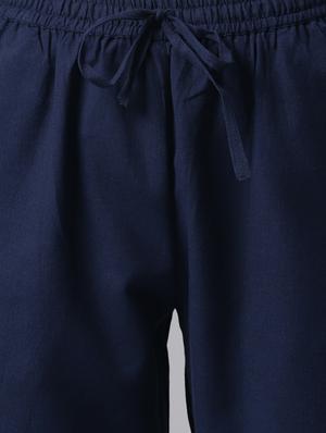 round neck solid nightwear pajama set - 17954772 - Standard Image - 5
