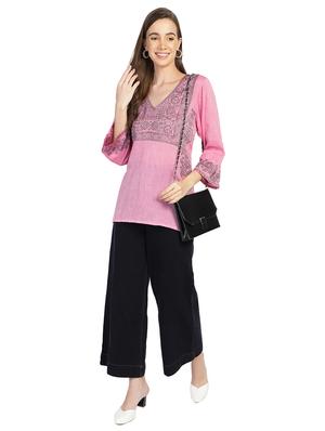 self design straight kurti - 17955616 - Standard Image - 4