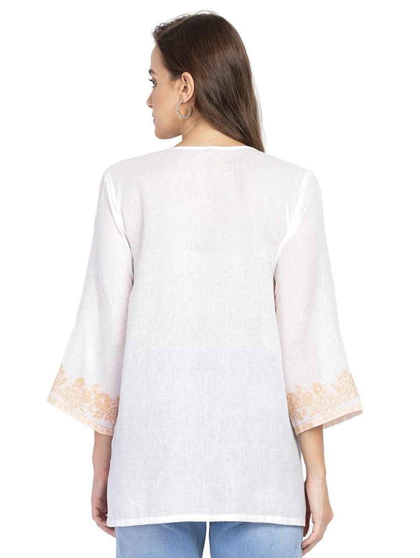 self design straight kurti - 17955617 - Zoom Image - 3