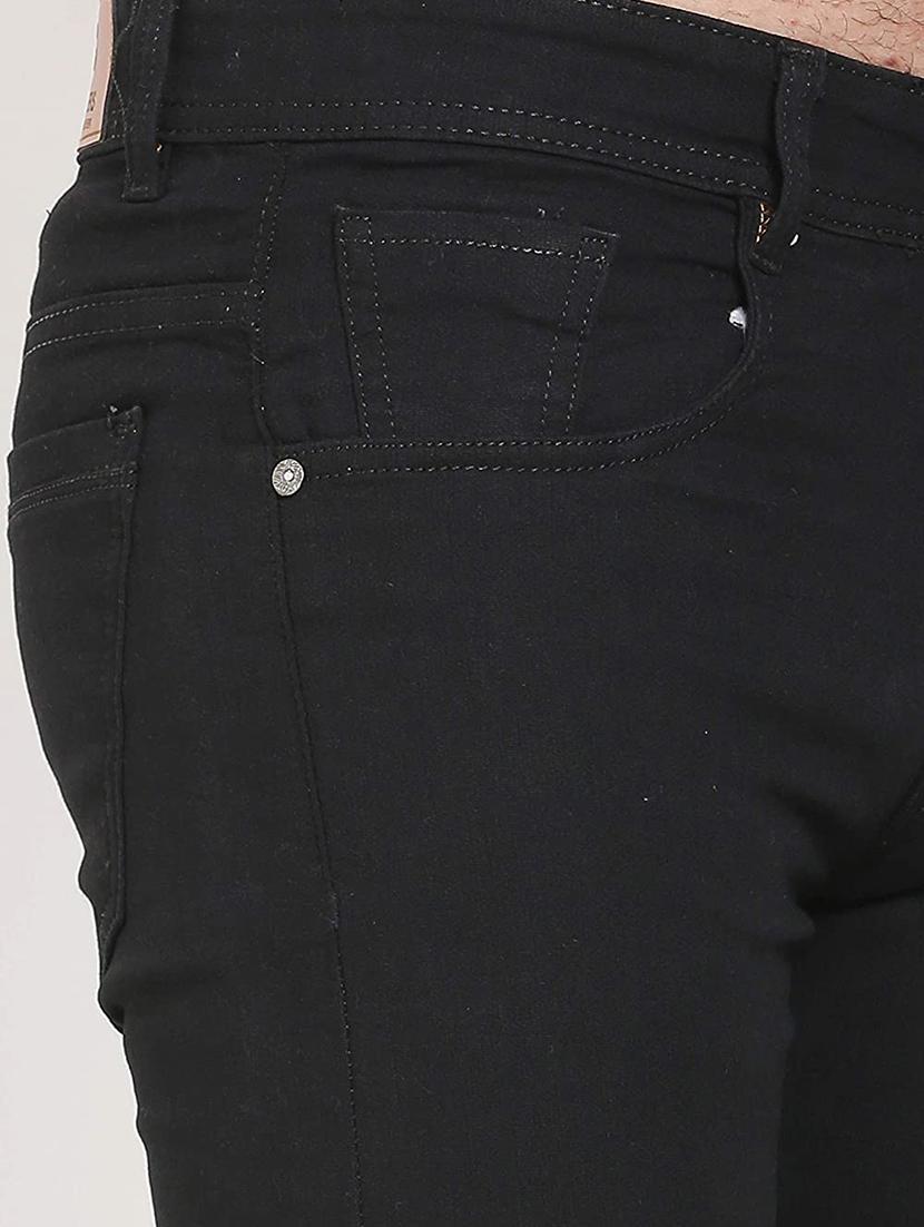 black plain denim jeans - 17955687 - Zoom Image - 4