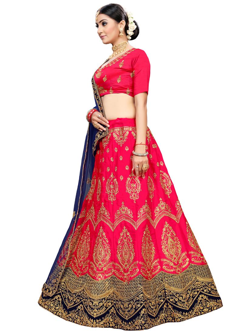 embroidered a-line lehenga - 17955831 - Zoom Image - 2