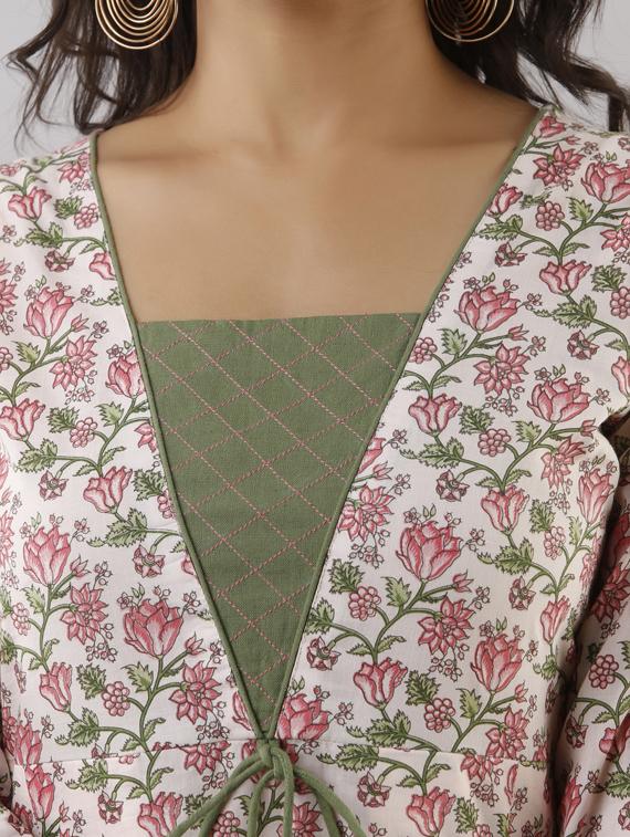 floral kurta pant set - 17956031 - Zoom Image - 6