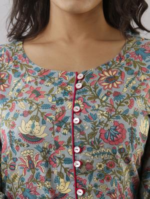floral kurta palazzo set - 17956032 - Standard Image - 6