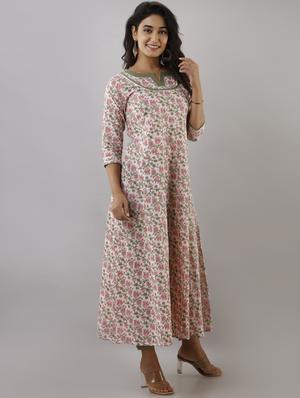 printed anarkali kurta - 17956039 - Standard Image - 2