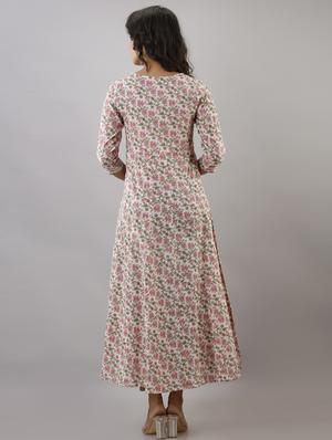 printed anarkali kurta - 17956039 - Standard Image - 3