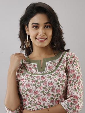 printed anarkali kurta - 17956039 - Standard Image - 4