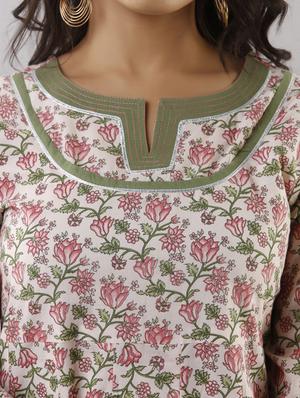 printed anarkali kurta - 17956039 - Standard Image - 5