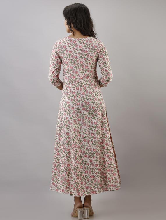 printed anarkali kurta - 17956039 - Zoom Image - 3