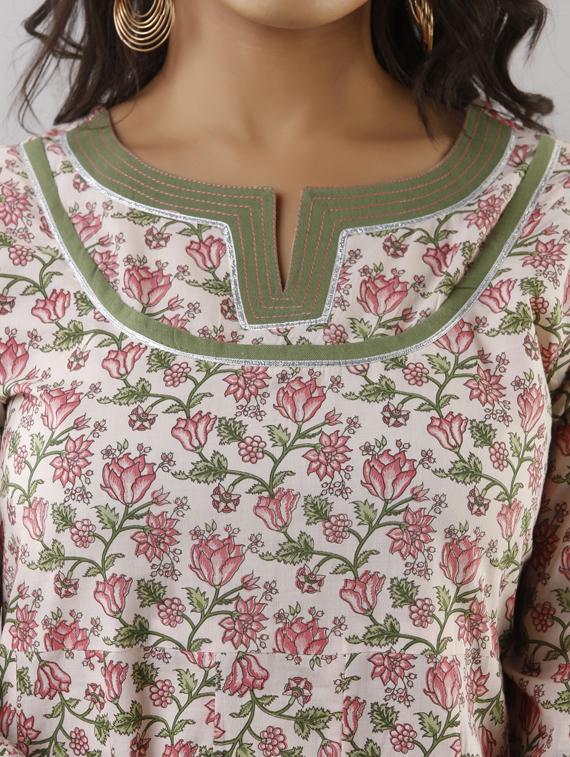 printed anarkali kurta - 17956039 - Zoom Image - 5