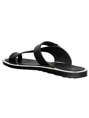 black slip on slipper - 17956194 - Standard Image - 3