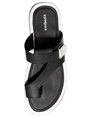 black slip on slipper - 17956194 - Standard Image - 4