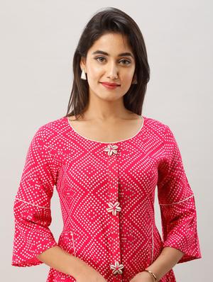 printed a-line kurta - 17957741 - Standard Image - 4