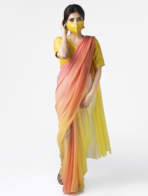 yellow silk embroidered blouse - 17957756 - Standard Image - 3