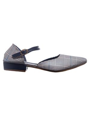 navy back strap sandal - 17958339 - Standard Image - 2
