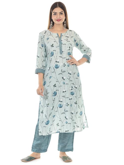 printed kurta palazzo set - 17958427 - Standard Image - 1