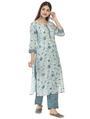 printed kurta palazzo set - 17958427 - Standard Image - 2