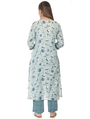 printed kurta palazzo set - 17958427 - Standard Image - 3