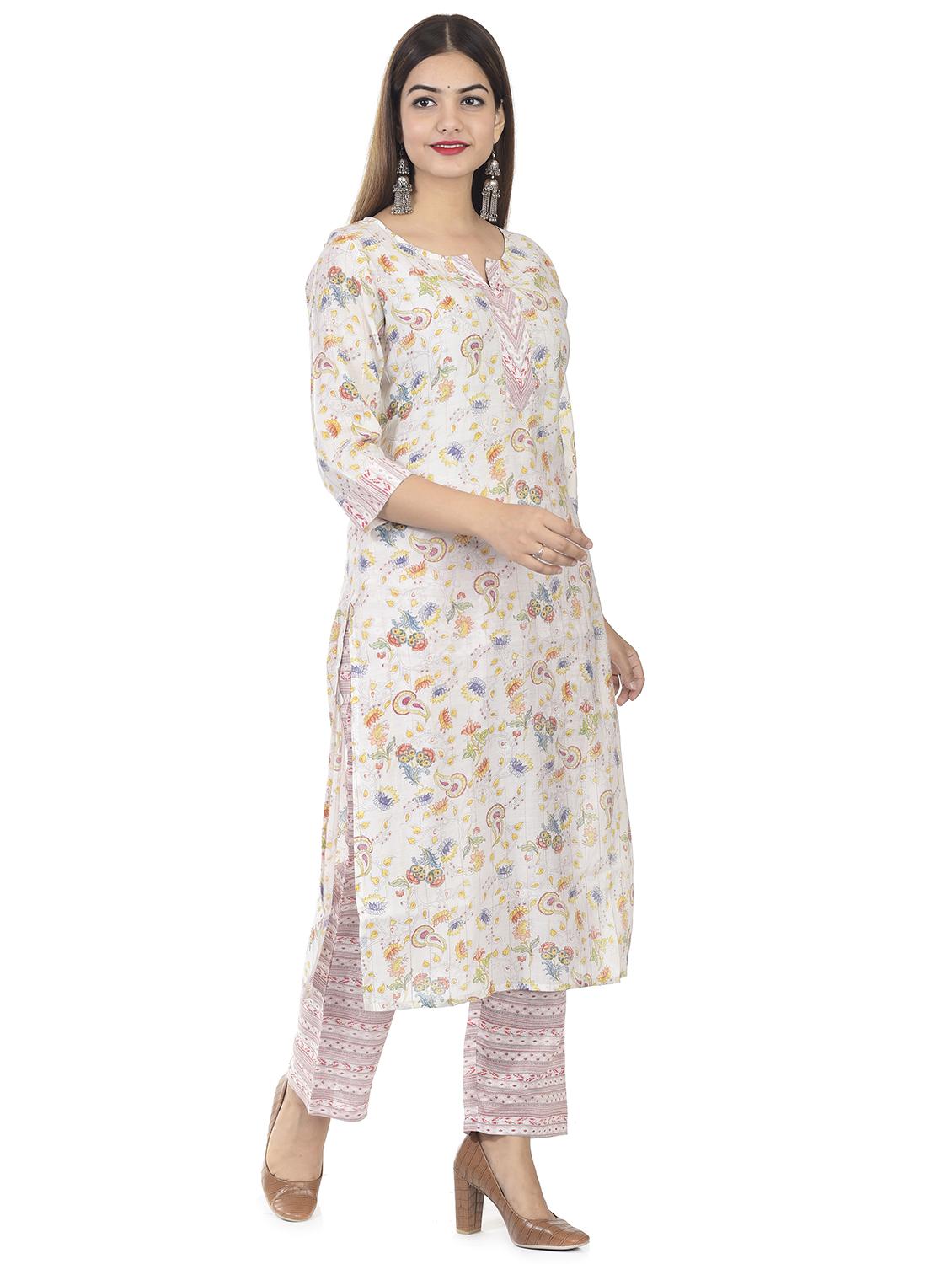 printed kurta palazzo set - 17958429 - Zoom Image - 2
