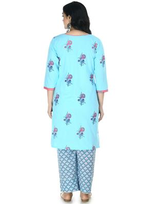 printed kurta palazzo set - 17959604 - Standard Image - 3