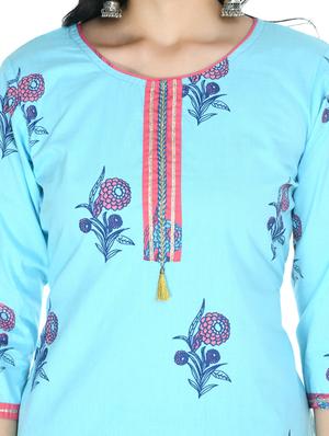 printed kurta palazzo set - 17959604 - Standard Image - 4