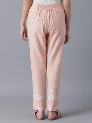 pink floral printed tapered pant - 17960334 - Standard Image - 4