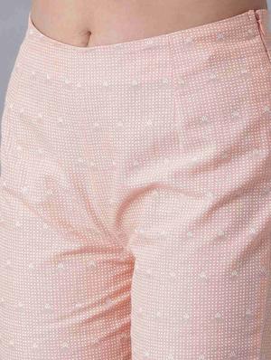 pink floral printed tapered pant - 17960334 - Standard Image - 5