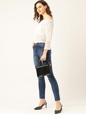 off shoulder blouson top - 17961029 - Standard Image - 4