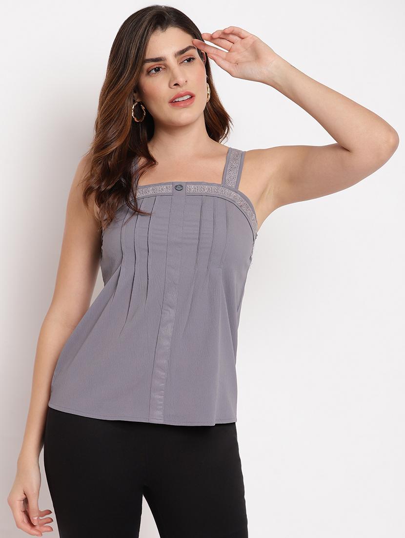 square neck solid top - 17961039 - Zoom Image - 1