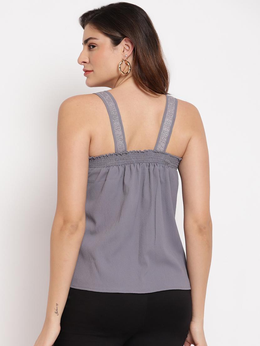 square neck solid top - 17961039 - Zoom Image - 3