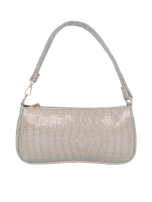 grey leatherette (pu) regular handbag - 17961068 - Very Small Image - 1