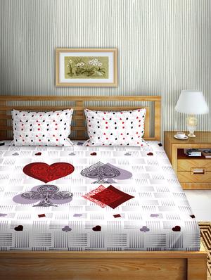 grey cotton bedsheet - 17961237 - Standard Image - 2
