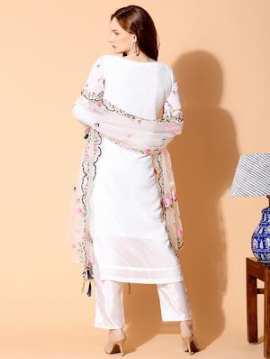 embroidered unstitched suit set - 17961262 - Standard Image - 3