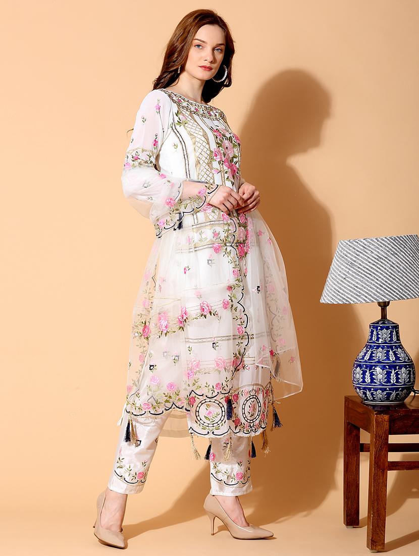 embroidered unstitched suit set - 17961262 - Zoom Image - 2