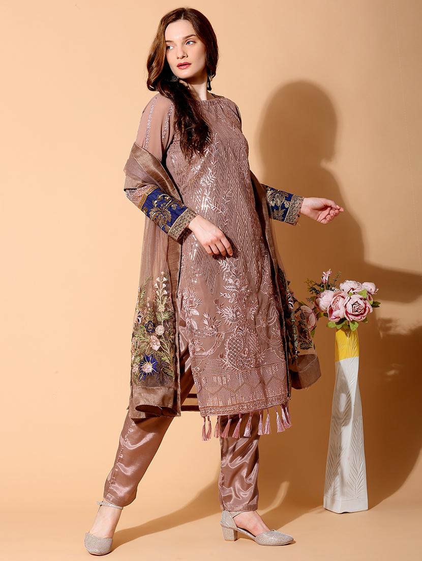 embroidered unstitched suit set - 17961263 - Zoom Image - 2