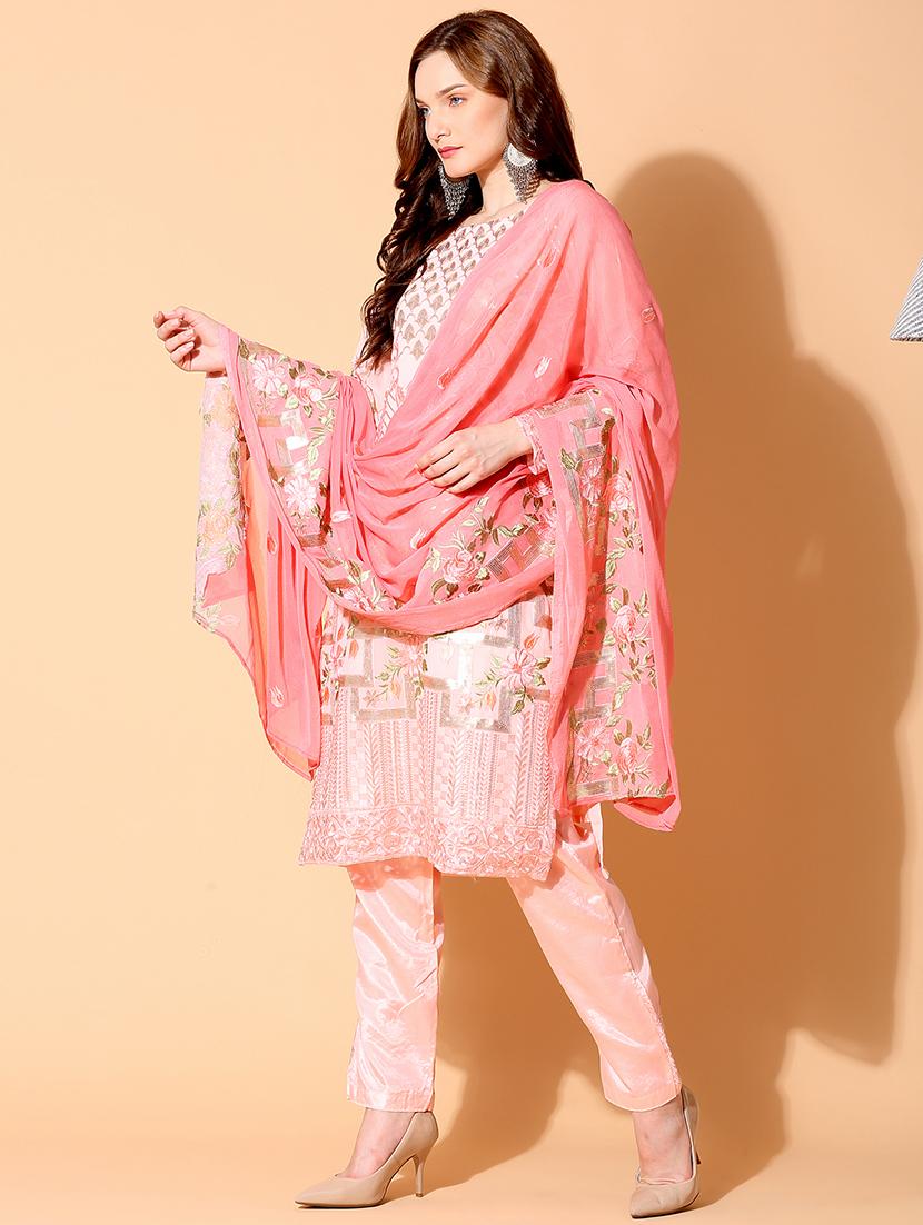 embroidered unstitched suit set - 17961265 - Zoom Image - 2