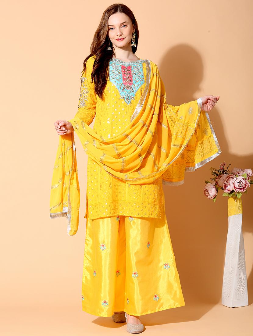 embroidered unstitched suit set - 17961266 - Zoom Image - 1