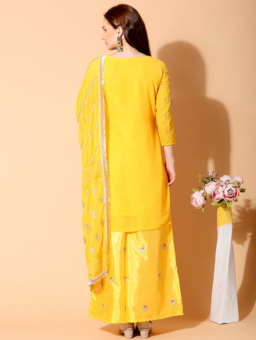 embroidered unstitched suit set - 17961266 - Zoom Image - 3