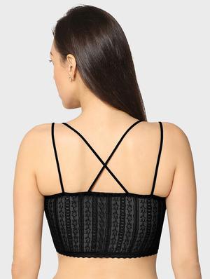 black styled back bralette - 17963015 - Standard Image - 3