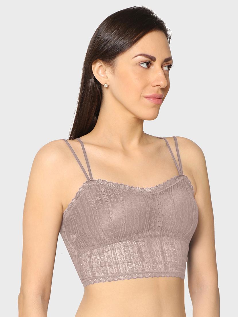 grey styled back bralette - 17963016 - Zoom Image - 1