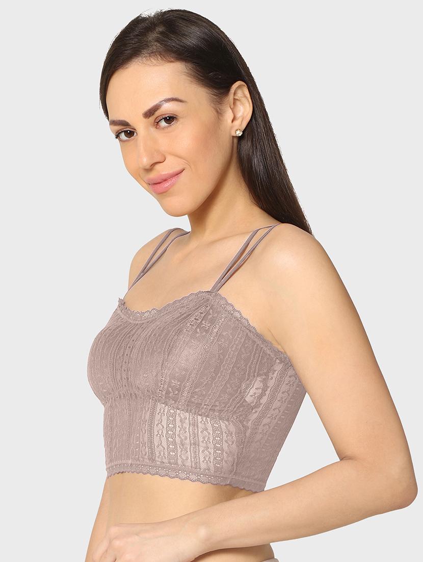 grey styled back bralette - 17963016 - Zoom Image - 2