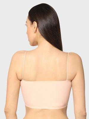 beige solid bralette bra - 17963120 - Standard Image - 2