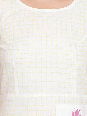 round neck checkered a-line dress - 17963175 - Standard Image - 5