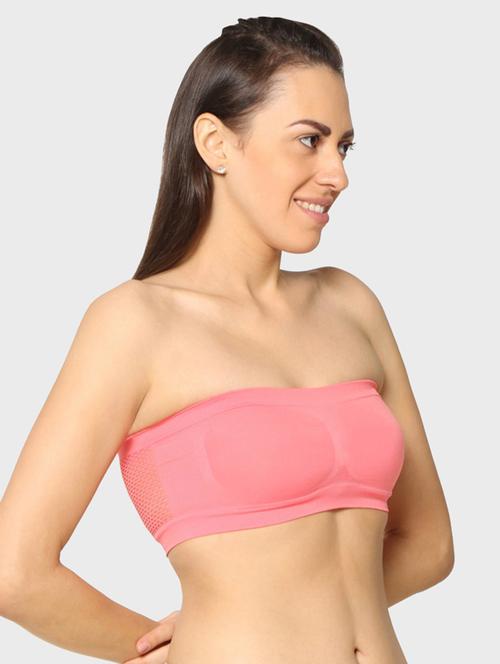 peach solid bra - 17963273 - Standard Image - 1