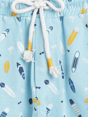 round neck printed pyjama set nightwear - 17963744 - Standard Image - 5