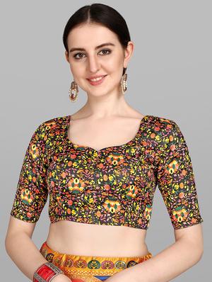 multi colored silk flared lehenga - 17963869 - Standard Image - 4