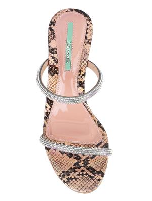 multi colored synthetic mules sandals - 17964854 - Standard Image - 4