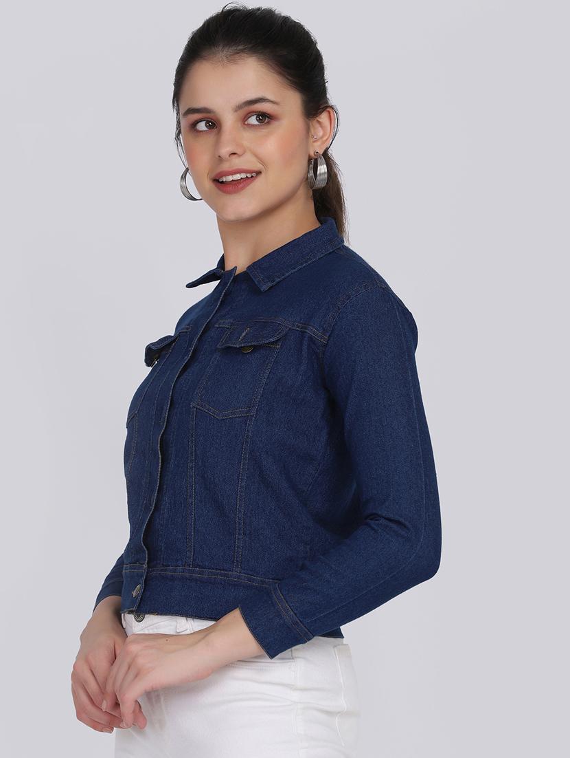 dark blue denim summer jacket - 17964862 - Zoom Image - 2