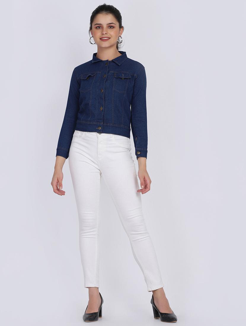 dark blue denim summer jacket - 17964862 - Zoom Image - 4